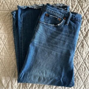 Madewell wide leg crop Jeans